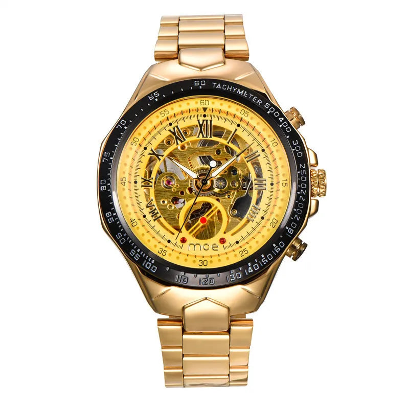 Men's MCE certified explosion-proof mechanical wristwatch shown in one of four available colour options.
