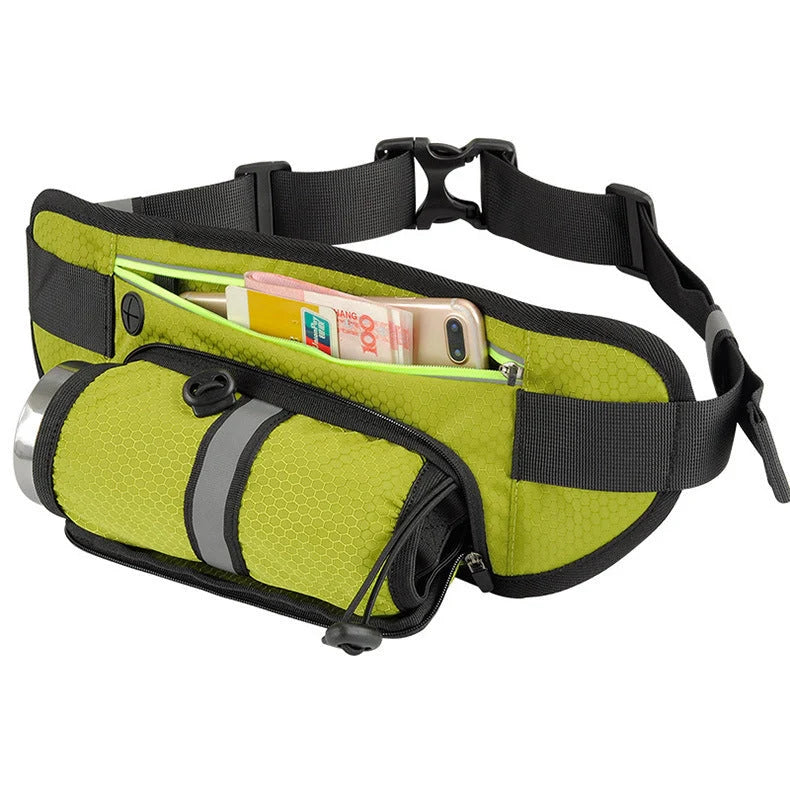 Multifunctional running waist bag sports belt in various colours, adjustable and waterproof