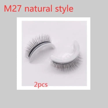 Captivating 3D layered mink-like false eyelashes for bold, voluminous eye makeup looks