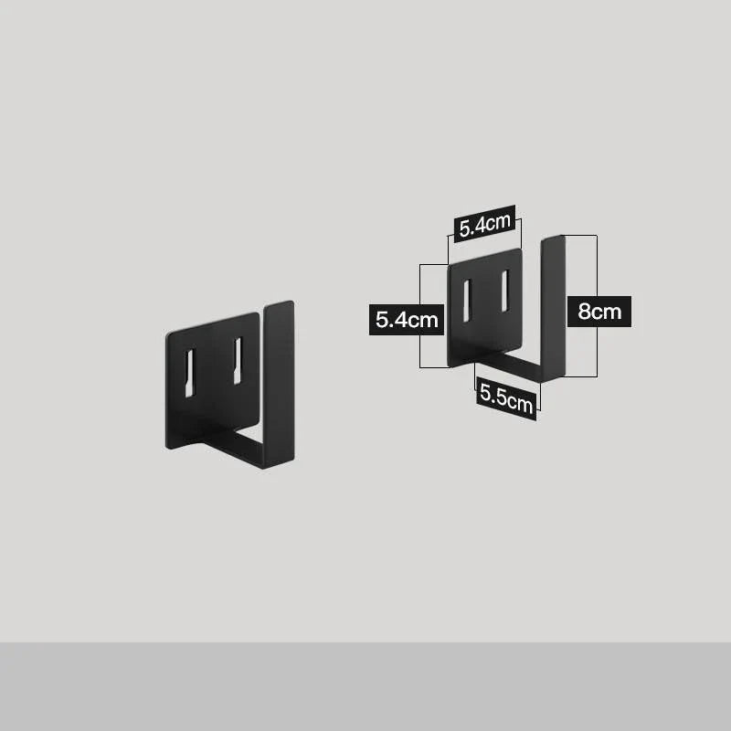 Stainless steel kitchen wall storage rack with hole plate for customisable organisation