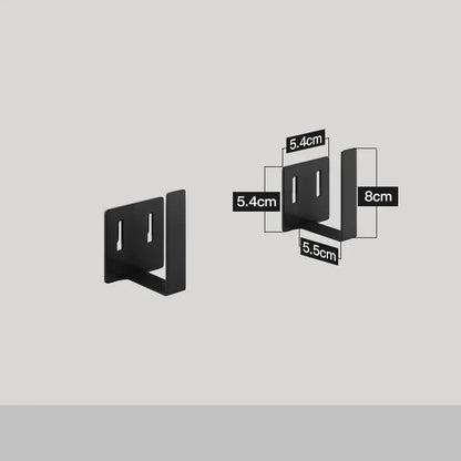 Stainless steel kitchen wall storage rack with hole plate for customisable organisation