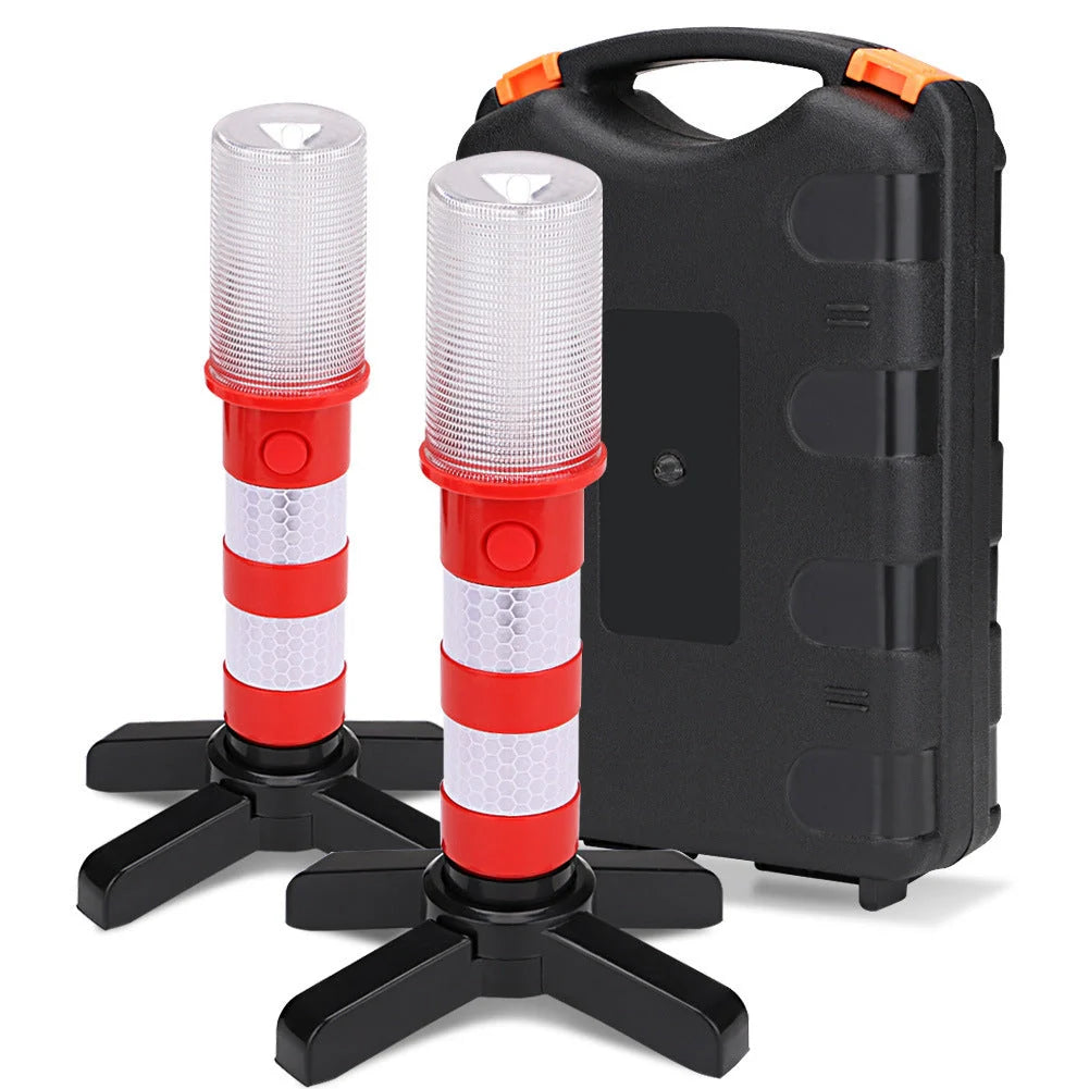 LED Magnetic Flashlight with detachable stand for emergency roadside safety
