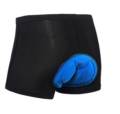 Black bicycle cycling underwear with mesh fabric and silicone lining for summer cycling