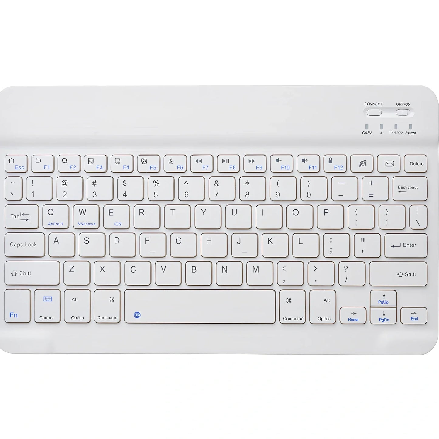 Universal Bluetooth wireless keyboard for Apple, Android and Windows devices with 10-metre range