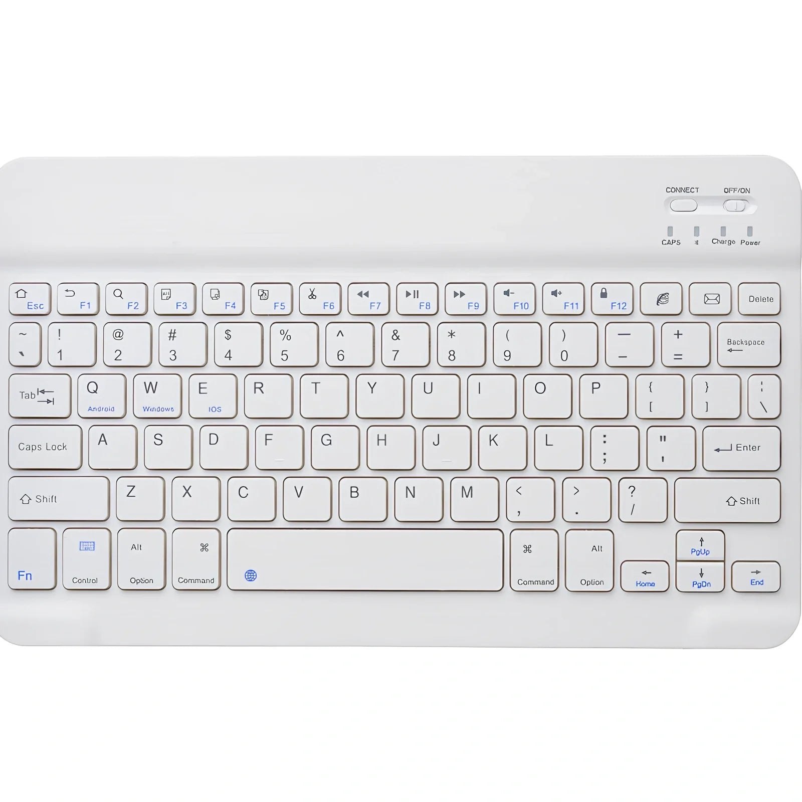 Universal Bluetooth wireless keyboard for Apple, Android and Windows devices with 10-metre range