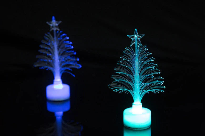 Colourful LED fiber optic night light for Christmas tree and home decoration