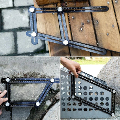 Precision four-sided Angleizer ruler for accurate measurements, complex layouts, and DIY projects