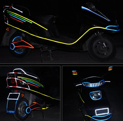 Reflective safety stickers for bicycles and vehicles in multiple colours