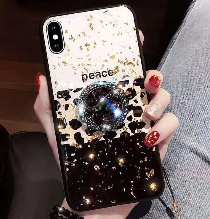Full-colour leopard print TPU back cover phone case for iPhone and Samsung Galaxy models