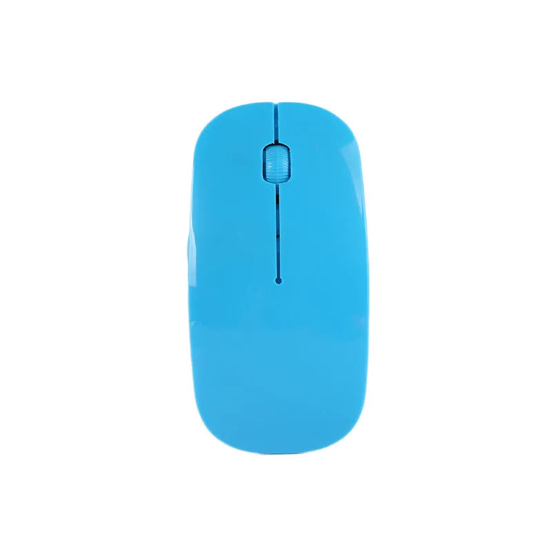 Wireless computer mouse in six colour options with USB receiver for Windows PCs