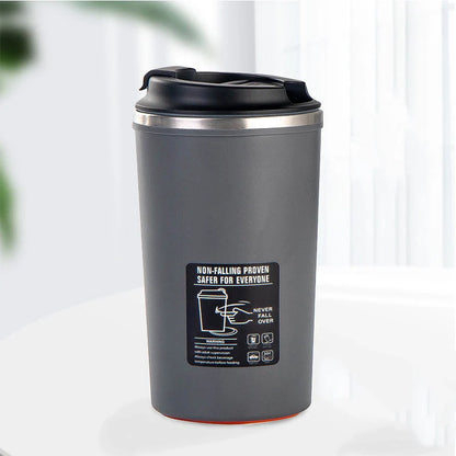 Durable stainless steel water bottle with 520ml capacity, perfect for hydration on the go