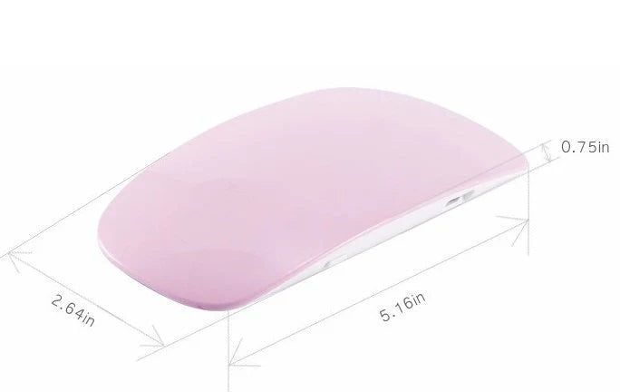 USB Nail Light LED Portable 6W in pink and white with adjustable angle for quick drying