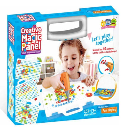 Creative Building Kits Educational Blocks Sets with safe plastic power drill for children