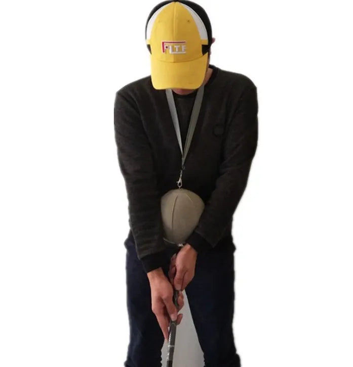 Smart inflatable ball swing trainer made of PVC cloth in grey colour with tethered ball for practice