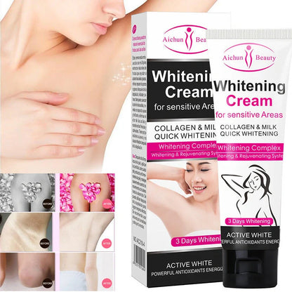 Aichun 50g armpit whitening cream container for underarm skin tone improvement and odour management