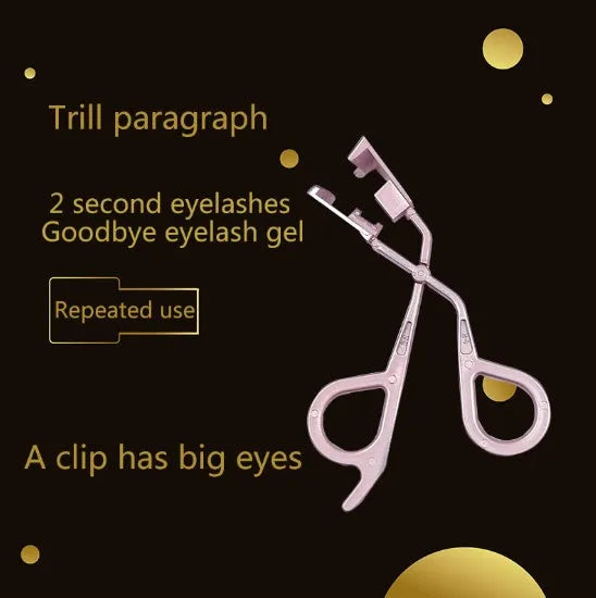 Magnetic eyelash applicator tool with clip for easy and precise application of false lashes