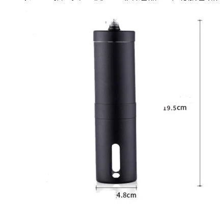 Stainless steel hand coffee grinder with ceramic core for consistent coffee grinding