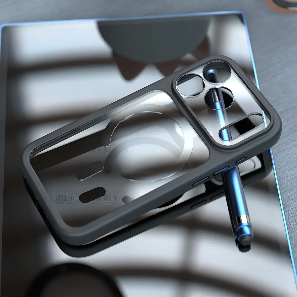 Two-in-one magnetic phone case for iPhone 17 Pro Max in three colour options
