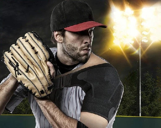 Breathable neoprene sports shoulder pads for basketball players with ice pack slots