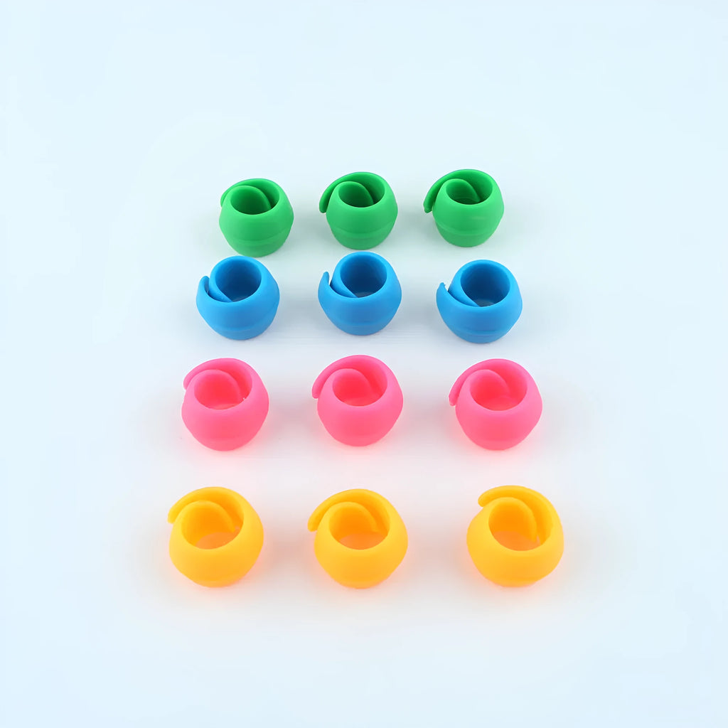 Sewing spool fixed clip silicone bobbin core holder 20mm in multiple colours