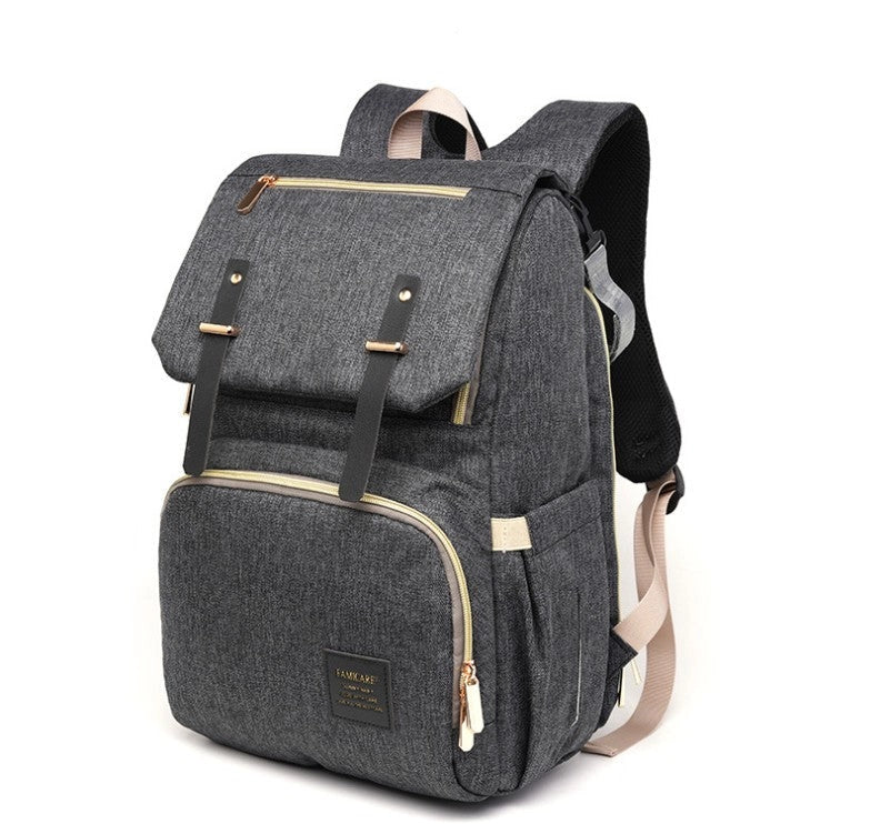 Diaper Mummy Daddy Backpack Baby Stroller Bag with USB charge interface and waterproof material