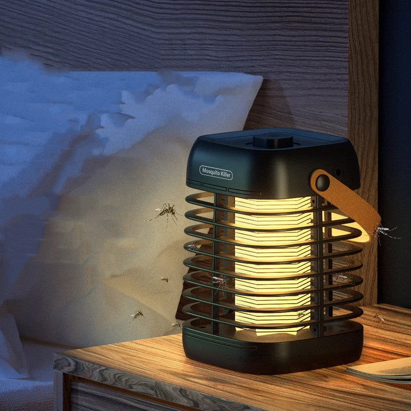 Rubik's Cube Mosquito Killer Lamp in yellow and black, featuring electric shock and lightwave technology