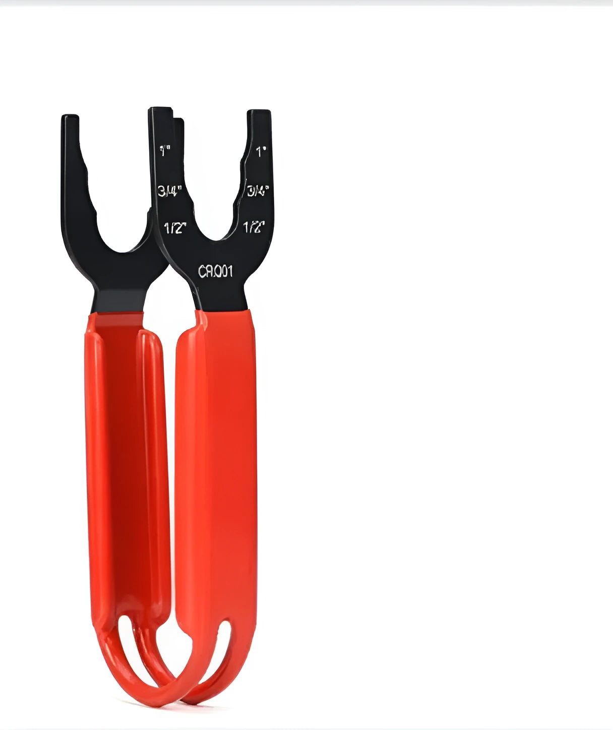 Orange 18-inch chrome steel adjustable pipe wrench on a white background.