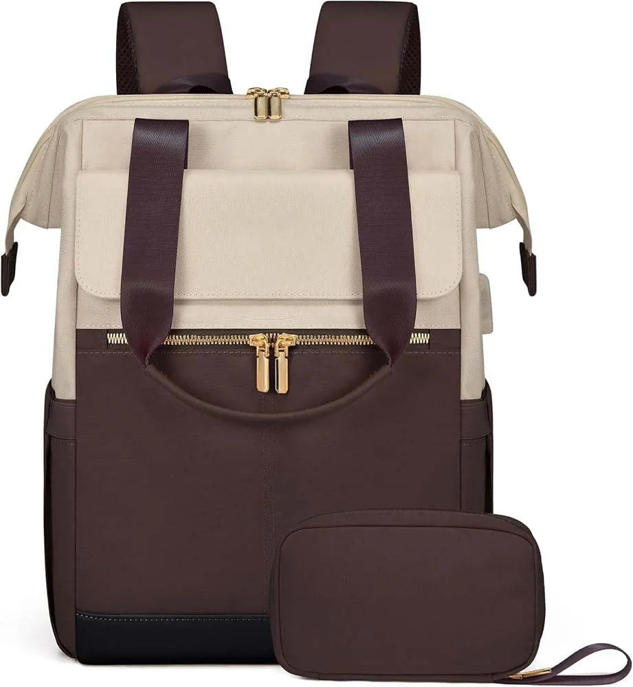 Large capacity 36-55L contrast colour Oxford cloth travel backpack with curved shoulder strap, black colour