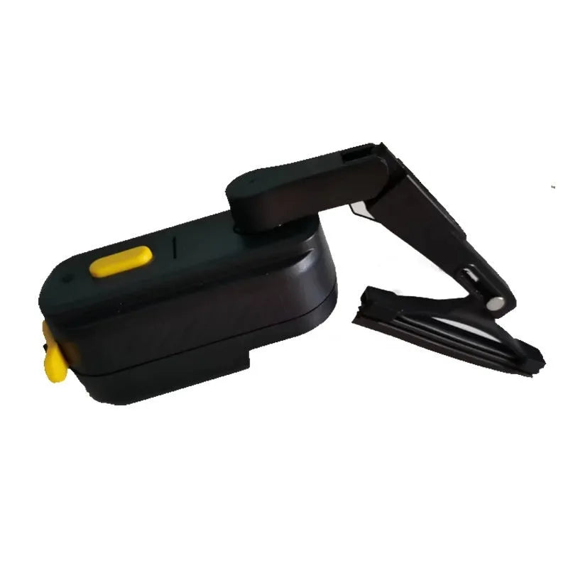 Black TZ-HW065 800mA motorised wiper unit with a 65mm blade for motorcycle helmets.