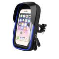 TPU mobile phone bicycle mount with touch screen and waterproof zipper on handlebar