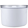 White pet water dispenser with automatic circulation, 2.5L capacity, for cats and dogs