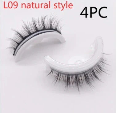 Captivating 3D layered mink-like false eyelashes for bold, voluminous eye makeup looks