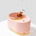 Rotating planet humidifier with USB charging port and night light in green colour with 0.5L water tank