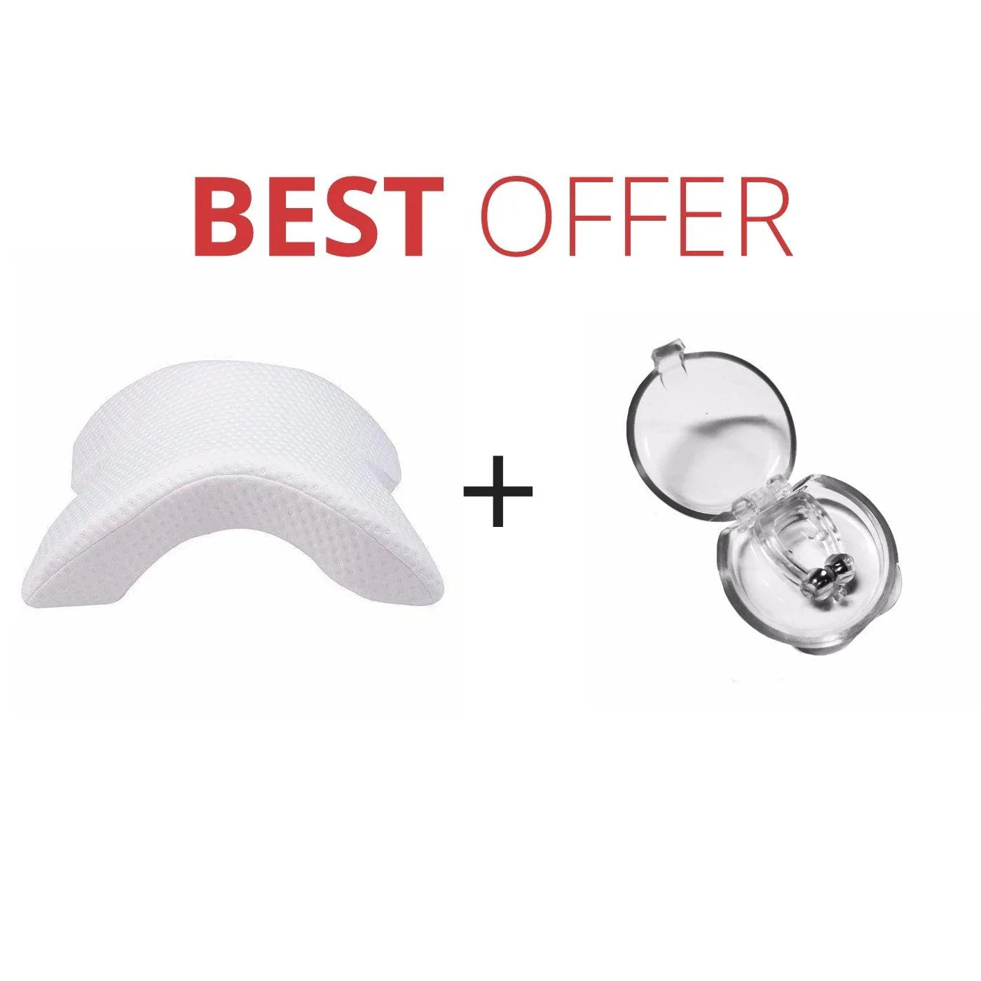 Discreet magnetic anti-snore nose clip made of premium silicone for comfortable, effective snoring relief