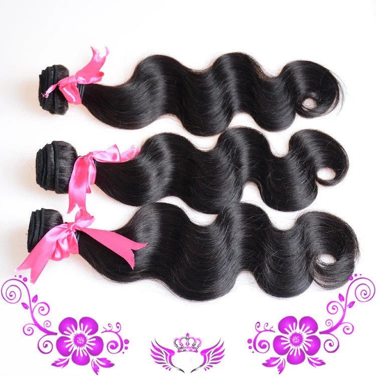 Premium Peruvian Virgin Body Wave Human Hair Extensions for a natural, voluminous look