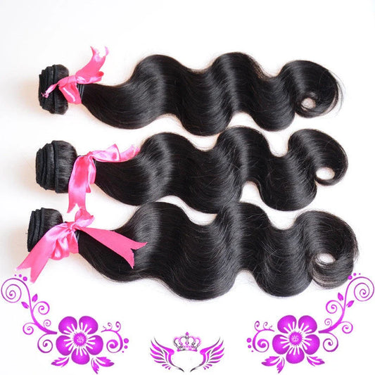 Premium Peruvian Virgin Body Wave Human Hair Extensions for a natural, voluminous look