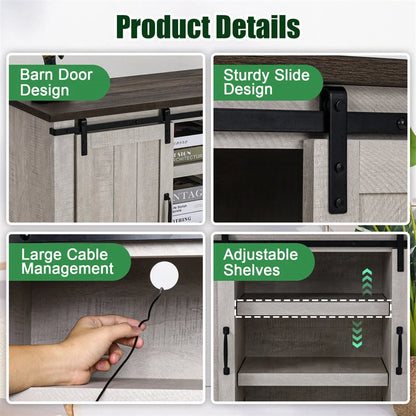 Vintage khaki wooden TV cabinet with wood grain finish for living room organisation