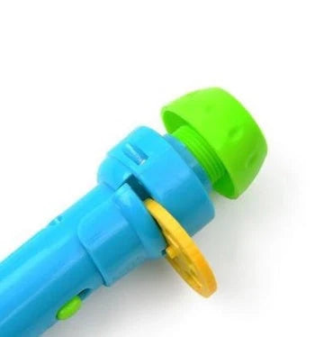 Interactive LED projection flashlight toy with fairy tale story cards for children