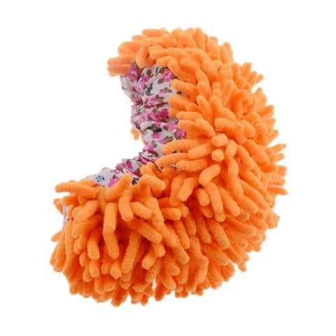 Chenille mop slippers in various colours for easy home cleaning