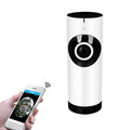 720P wireless IP camera with panoramic lens and bracket for baby monitor use