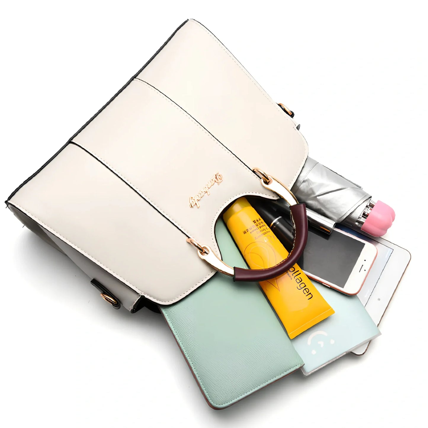 Women's shoulder bag with zipper closure measuring 28.5cm wide in wine red colour