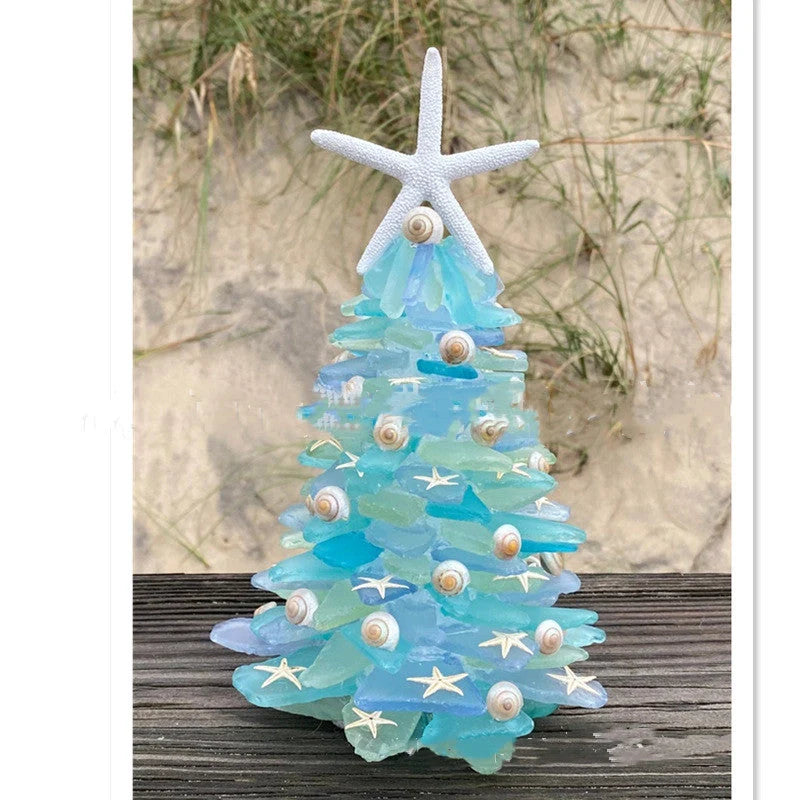 Unique blue PVC Christmas tree decoration for holiday DIY projects