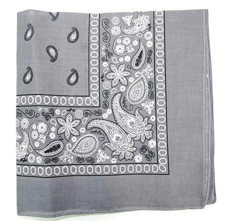 Cashew Flower Paisley Hip Hop Square Scarf in various colours