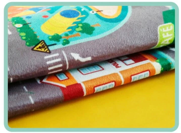 LED traffic light play rug for kids with vibrant colours and non-slip base