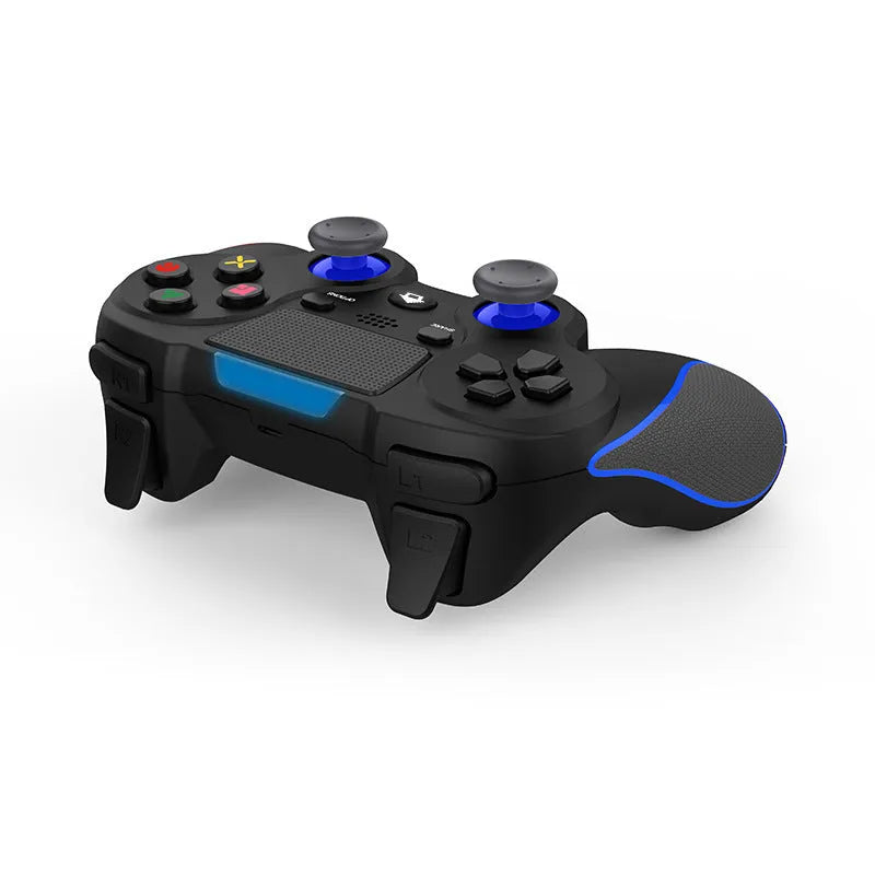 PS4 wireless gamepad controller in ABS plastic, available in blue grey red, 155x110x58mm