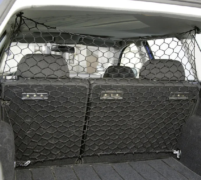 Black mesh dog protective net isolation fence for hatchback car trunk 120cm by 70cm