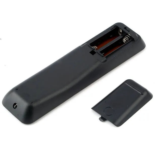Black plastic universal remote control for Philips Blu-ray disc player, 18.5cm long