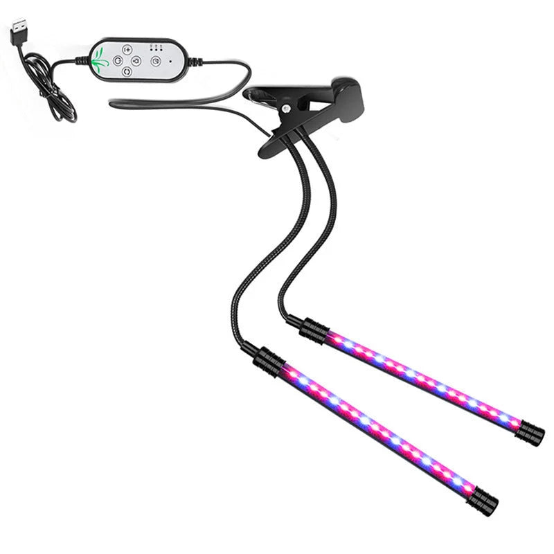 USB dimming timing plant light with stainless steel shell for indoor gardening