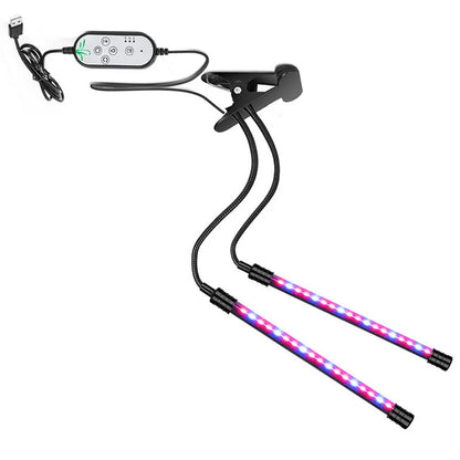 USB dimming timing plant light with stainless steel shell for indoor gardening