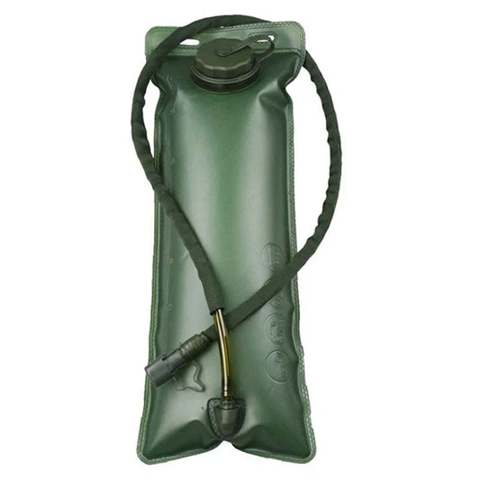 Portable TPU Water Bag in army green, foldable design for easy hydration on the go